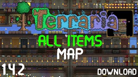 terraria seed with every item.